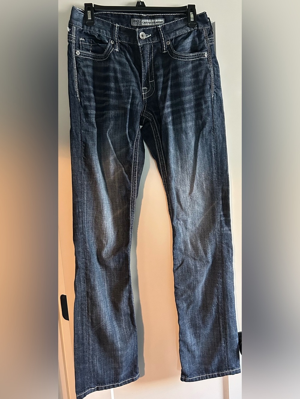 BKE Carter Dark Blue Men's Straight-Leg Jeans